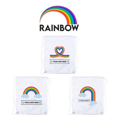 Rainbow Drawstring Bag
